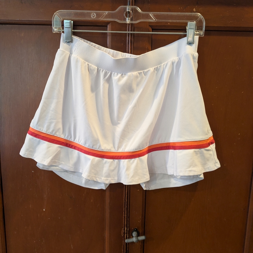 White Tennis Skirt With Stripe TAIL brand Size Medium